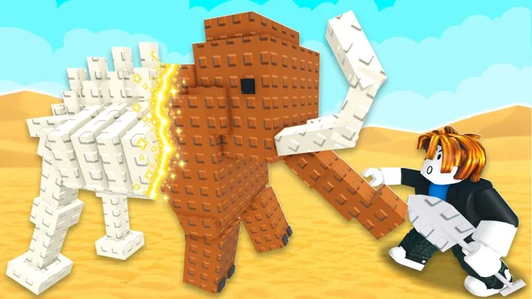 Official wide Roblox thumbnail artwork for Find Animal Bones